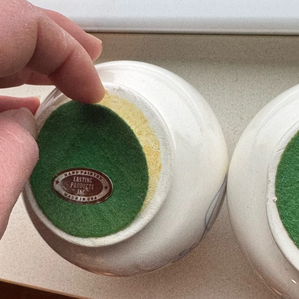 Vintage Hand-Painted Porcelain Candle Holders